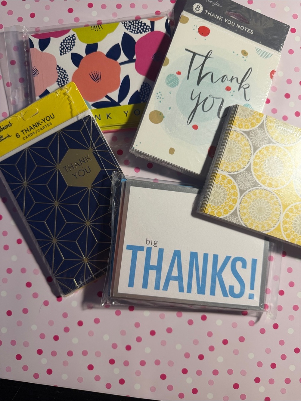 Assorted Thank You Cards - Various Sizes